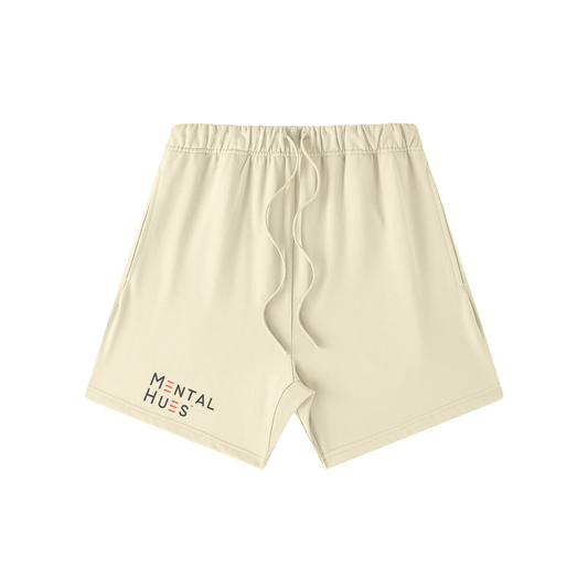 Mental Hues Sweat Shorts White Rock