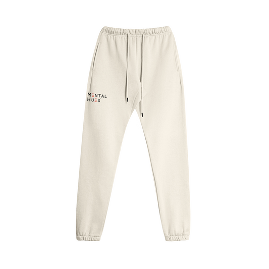 Mental Hues Fleece Lined Sweatpants Rice Apricot