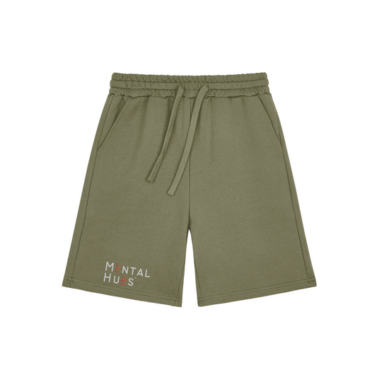 Mental Hues Casual Sweat Shorts Sage Green