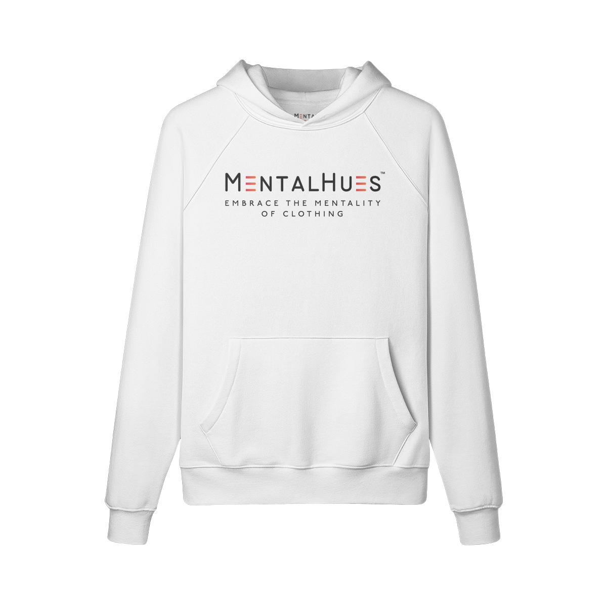 Mental Hues Fleece Lined Hoodie White