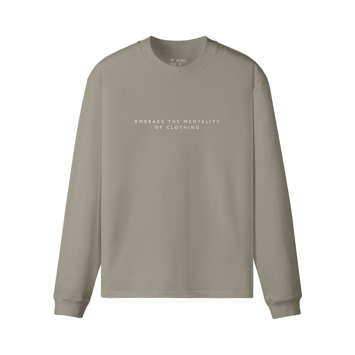 Mental Hues Loose Long Sleeve Tee M Camel