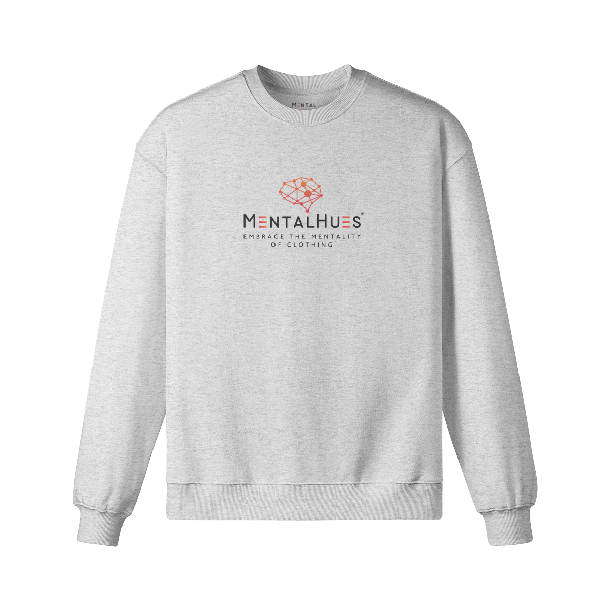 Mental Hues Oversized Sweatshirt Heather Gray