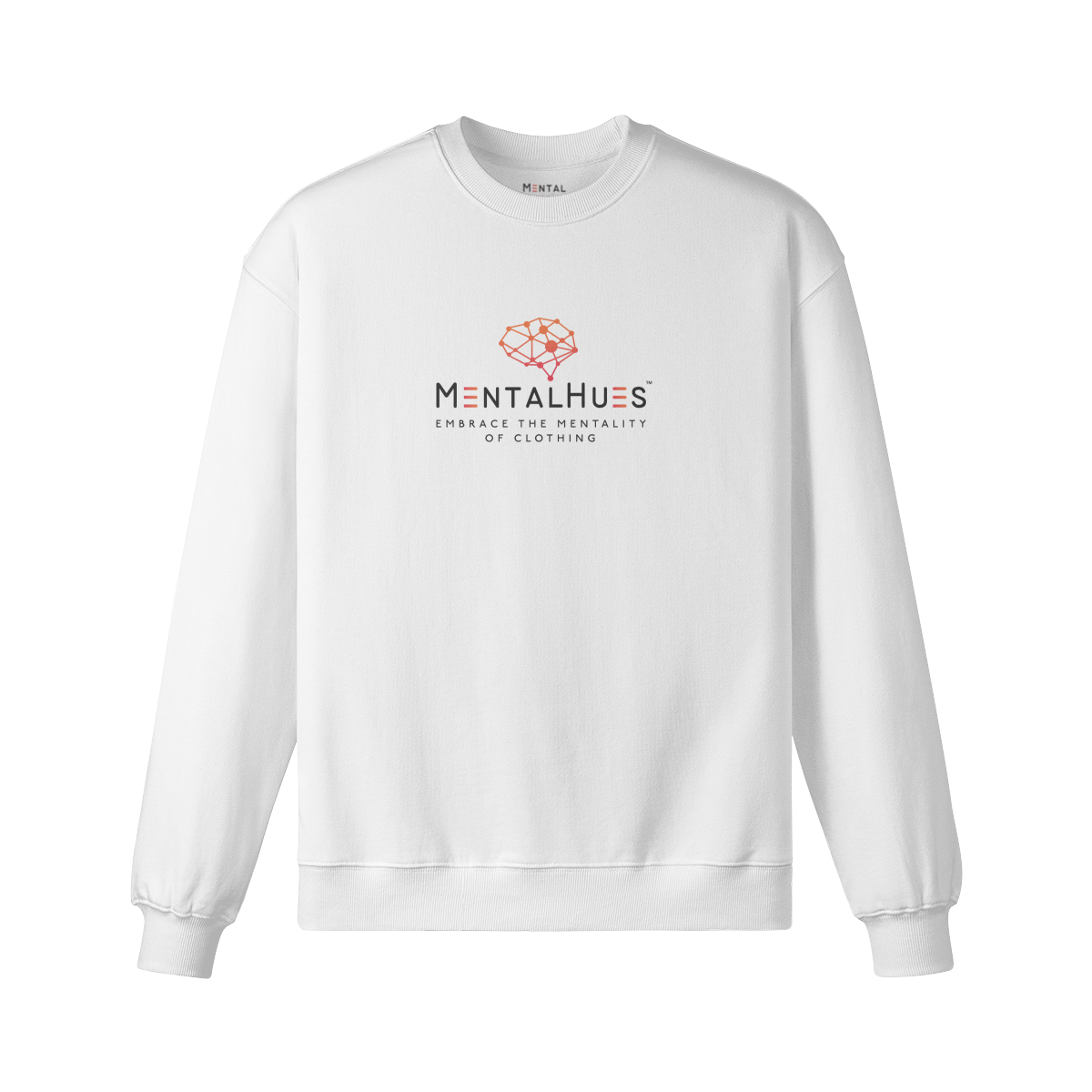 Mental Hues Oversized Sweatshirt White