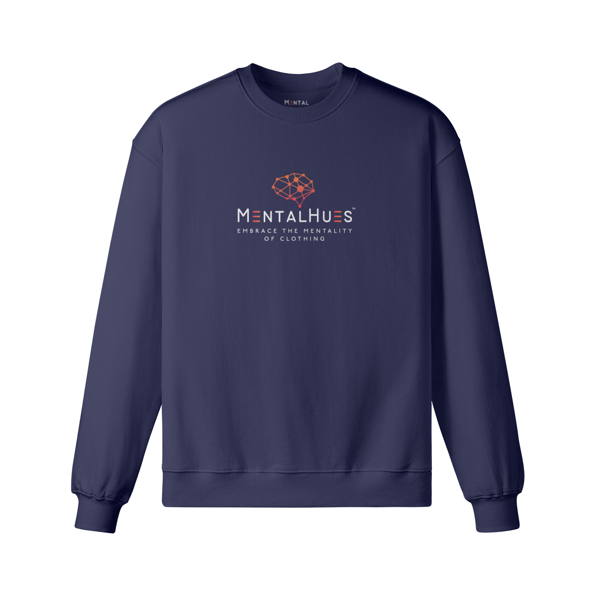 Mental Hues Oversized Sweatshirt Navy