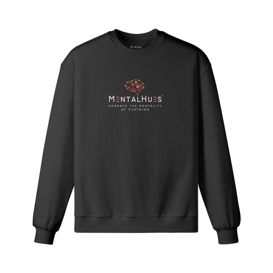 Mental Hues Oversized Sweatshirt Black