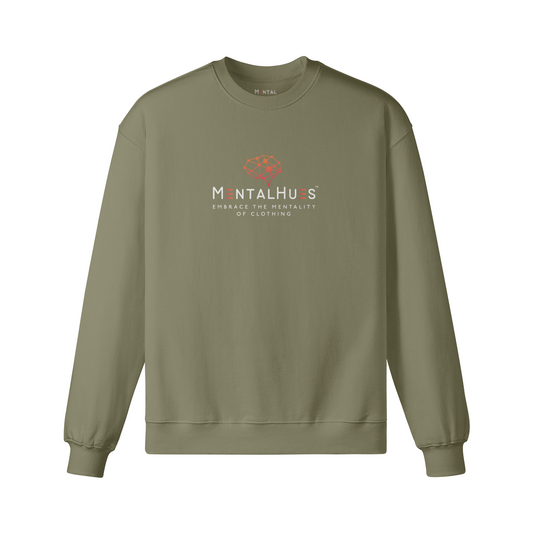 Mental Hues Oversized Sweatshirt Sage Green