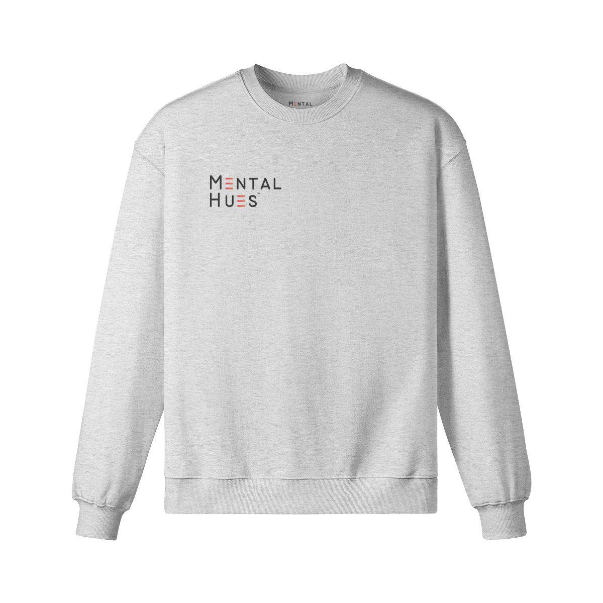 Mental Hues Oversized Sweatshirt F Heather Gray