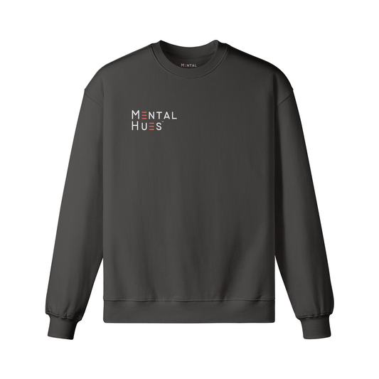 Mental Hues Oversized Sweatshirt F Charcoal Gray