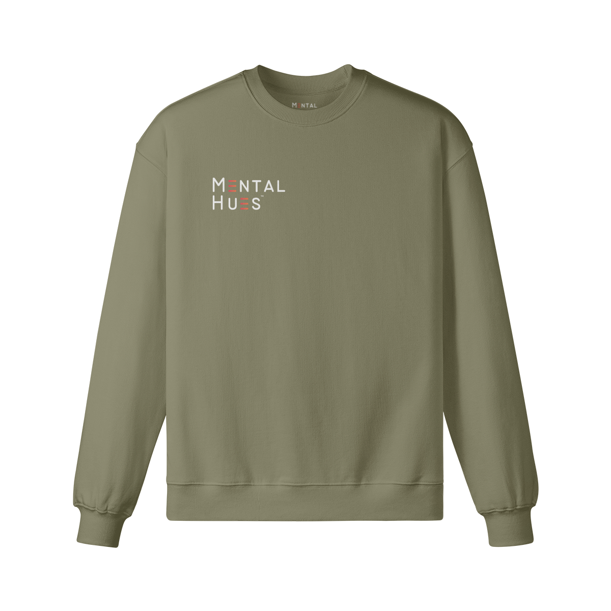 Mental Hues Oversized Sweatshirt F Sage Green