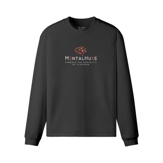 Mental Hues Loose Long Sleeve Tee C Black