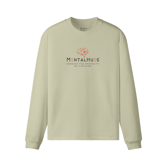 Mental Hues Loose Long Sleeve Tee C Matcha Green