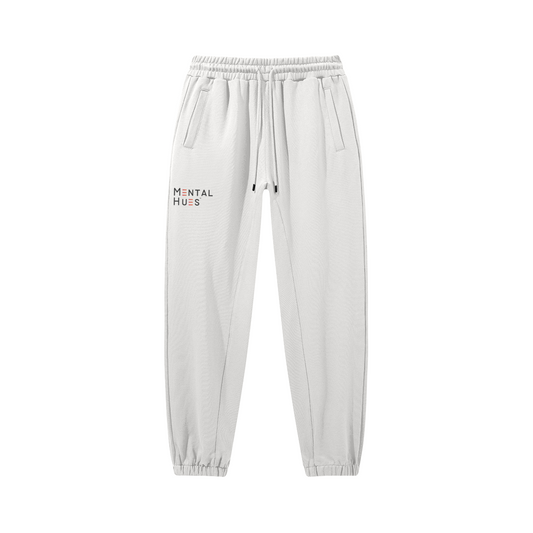 Mental Hues Baggy Sweatpants White