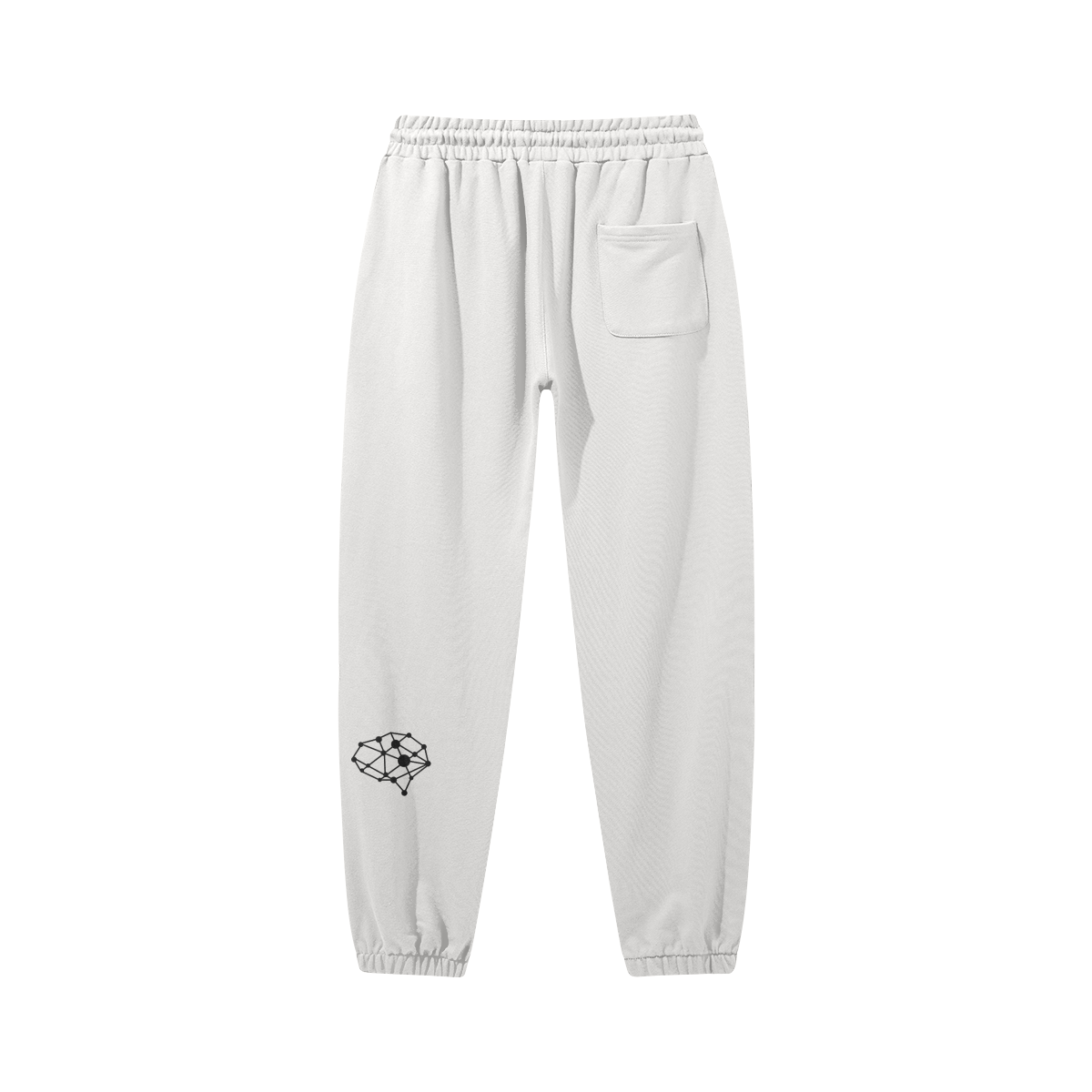 Mental Hues Baggy Sweatpants White