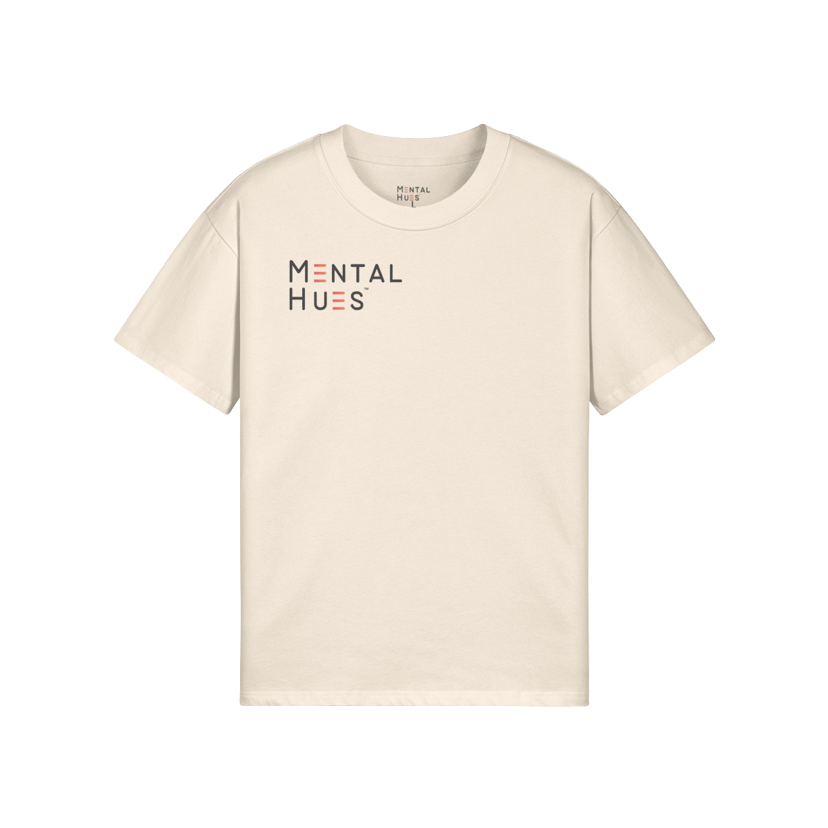 Mental Hues Oversized T-Shirt Beige