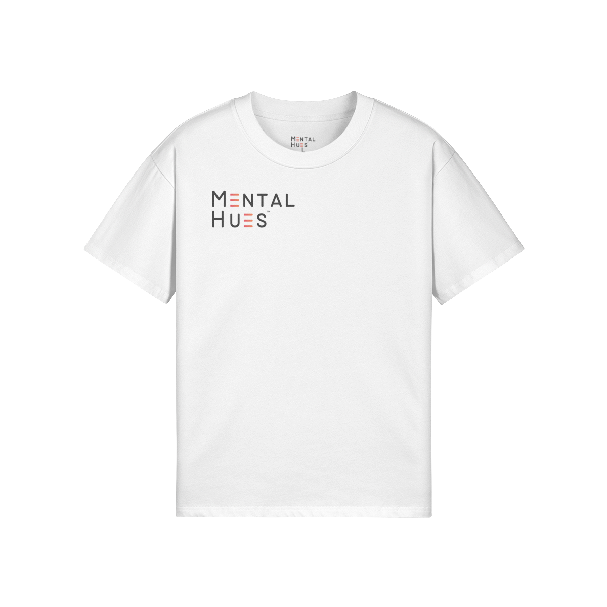 Mental Hues Oversized T-Shirt White