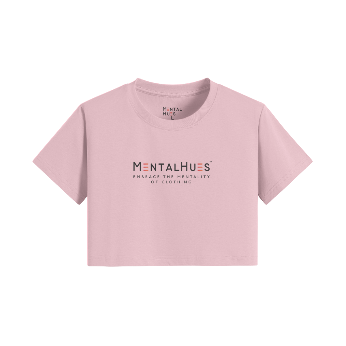 Mental Hues Crop T-Shirt Pink