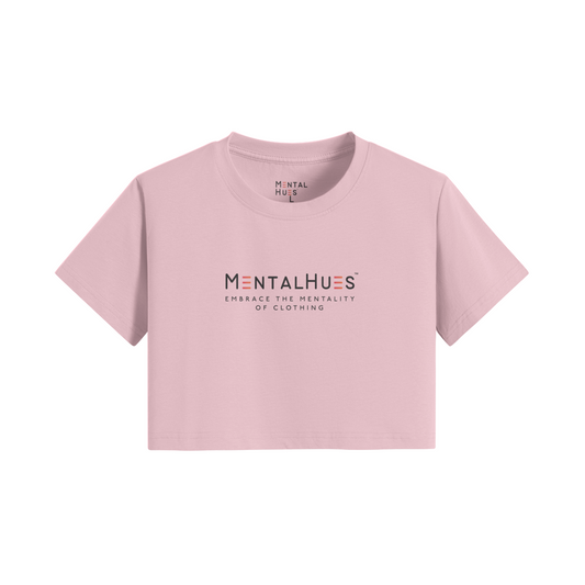 Mental Hues Crop T-Shirt Pink