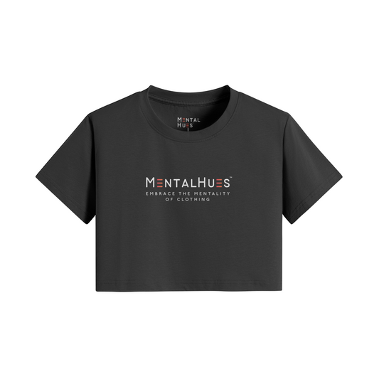 Mental Hues Crop T-Shirt Black