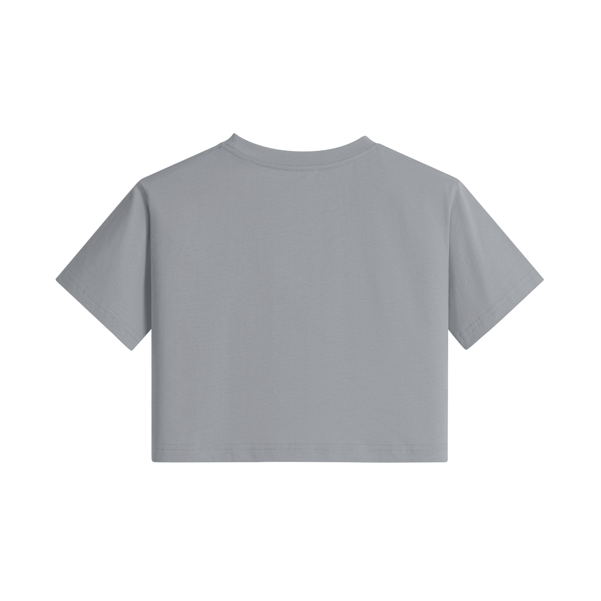 Mental Hues Crop T-Shirt Light Gray