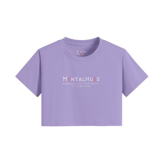 Mental Hues Crop T-Shirt Lavender