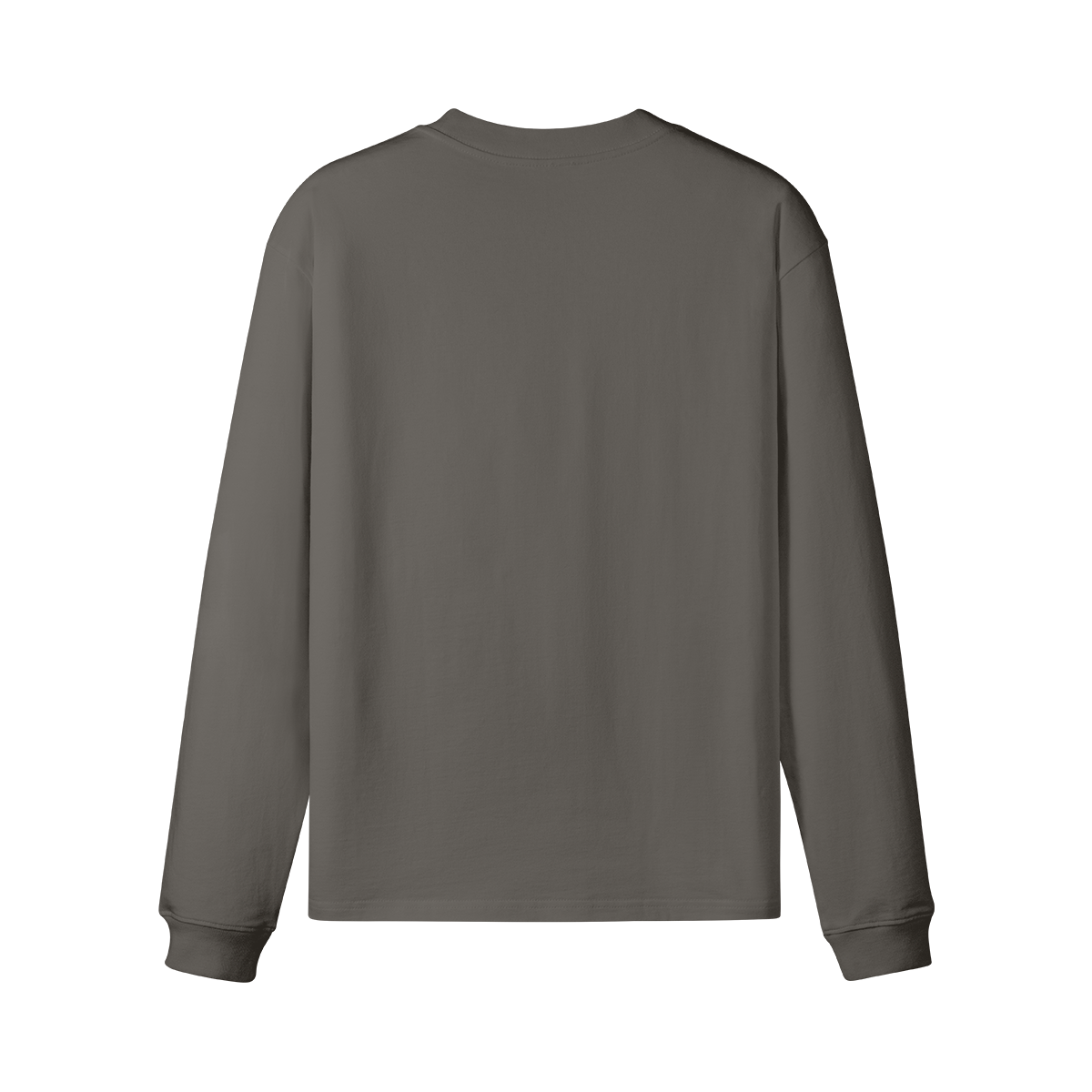 Mental Hues Loose Long Sleeve Tee C Charcoal Gray