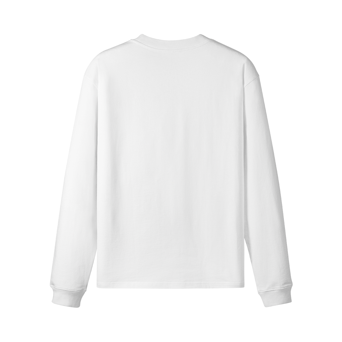 Mental Hues Loose Long Sleeve Tee C White